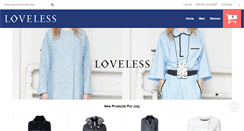 Desktop Screenshot of lovelessclothing.com
